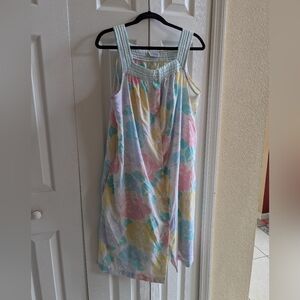 Pastel Floral Button-Front Sundress
